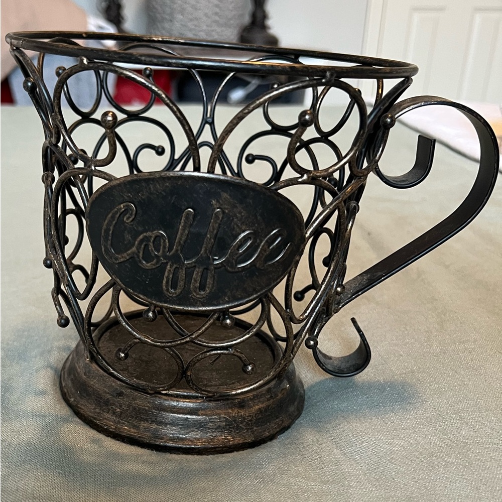 Antiqued coffee cup